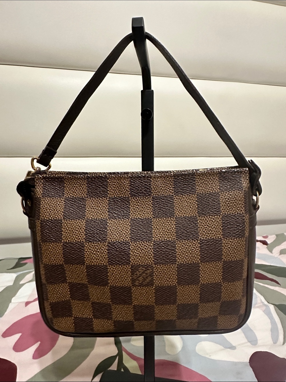 Louis Vuitton Trousse Make Up Pouch in Damier Ebene